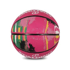 स्पाल्डिंग मार्बल रबर बास्केटबॉल, आकार 6 (गुलाबी)