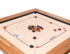 KD Sports Golden Carrom Board Bulldog Antique Indoor Board Game کیرم فیڈریشن آف انڈیا اور مہاراشٹرا کیرم ایسوسی ایشن نے منظوری دی