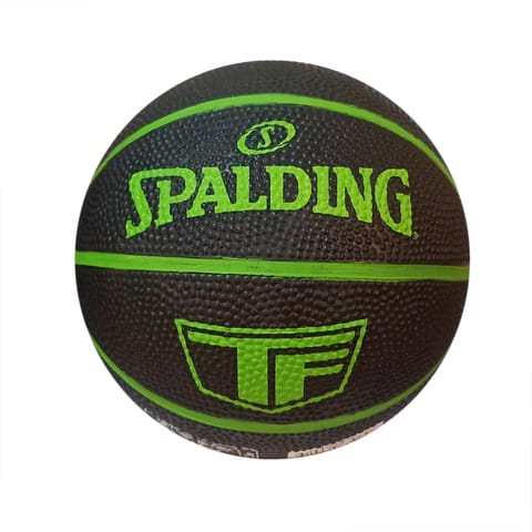 Spalding TF باسکٹ بال، سیاہ/سبز - سائز 1