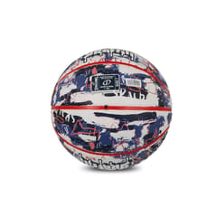 Spalding Garffiti Basketball, Blue/White/Red - Size 7