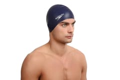 Speedo Silicon Flat Swimcap (Navy)