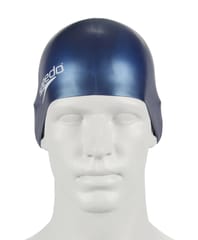 Speedo Silicon Moulded Swimcap (Navy)