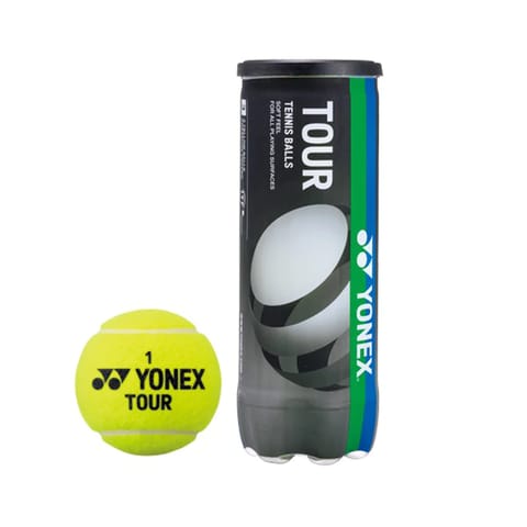 योनेक्स टूर (TB-TR3N EX) टेनिस बॉल, 1 कैन - पीला