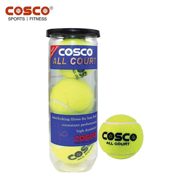 Cosco All Court Tennis Ball, Pack of 3