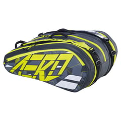 Babolat 751221-370 RHX 12 Pure Aero Rafa Tennis Bag, Grey/Yellow/White