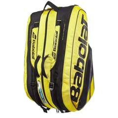 Babolat RHX12 தூய ஏரோ டென்னிஸ் கிட்பேக் - கருப்பு/மஞ்சள்