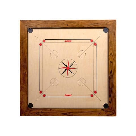 Synco Carrom Board Premia Limited Edition Signatured 20mm Full Size Carrom Board