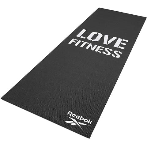 Reebok Love Fitness Yoga Mat, Free Size (Black)