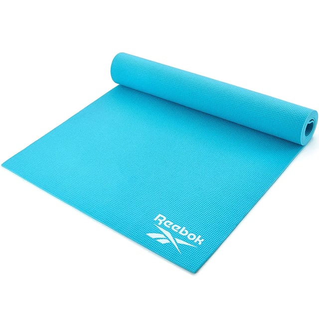 Reebok PVC Love Fitness Mat, 4MM (Blue)