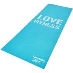 Reebok PVC Love Fitness Mat, 4MM (Blue)