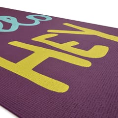 Reebok Double Sided Fitness Training Yoga Mat, 4 MM (Purple)