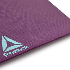 Reebok Double Sided Fitness Training Yoga Mat, 4 MM (Purple)