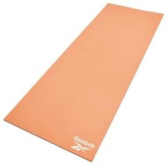 REEBOK DOUBLE SIDED YOGA MAT, 6MM(BLACK/DESERT DUST)