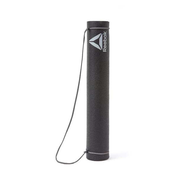 Reebok RAYG 11030 BK HD PVC Yoga Mat - 4 MM (Black)