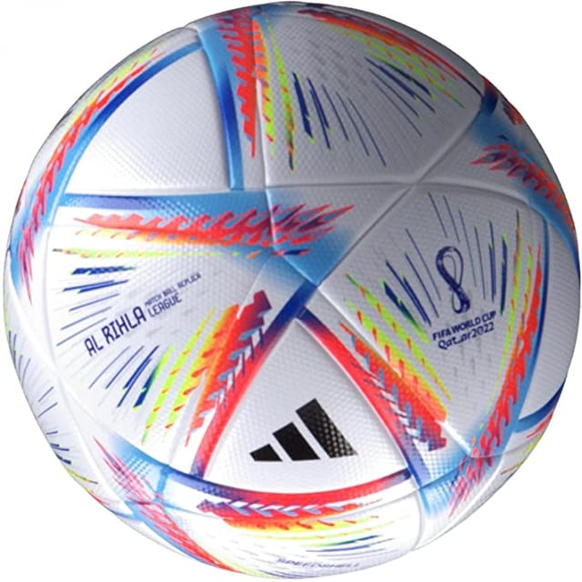 Adidas AL RIHLA League Football - FIFA 2022 - Size 4  (White)