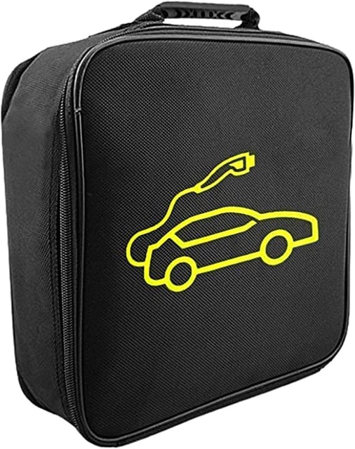 केडी ईव्ही चार्जर केबल बॅग्स स्टोरेज आणि केबल्स कॉर्ड्स मल्टी पर्पज कार आणि बाइक पोर्टेबल इलेक्ट्रिक व्हेईकल चार्जर्स केबल स्टोरेज बॅगसाठी आयोजक