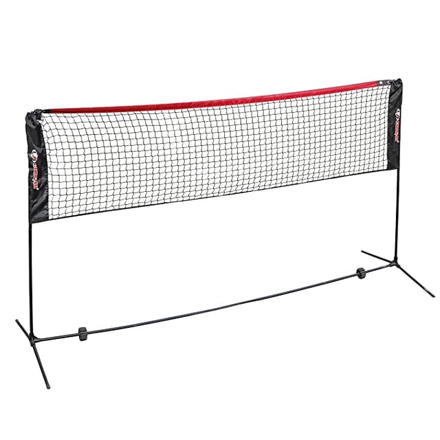 Cougar Badminton Net, Portable Adjustable Outdoor Badminton Net Set with Foldable Stand Poles and Carry Bag
