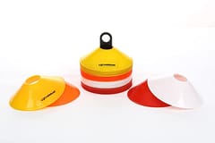 COUGAR Cone Marker, Cone Marker Set, Plastic Cones Marker Mini Space Markers Discs for Football, Soccer, Baseball, Agility, Field Sports, Kids Footwork Training -Pack of 10