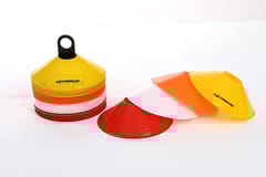 COUGAR Cone Marker, Cone Marker Set, Plastic Cones Marker Mini Space Markers Discs for Football, Soccer, Baseball, Agility, Field Sports, Kids Footwork Training -Pack of 10