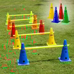COUGAR Cone Marker, Cone Marker Set, Cone Markers with Holes, Agility Cones, 15 Inch Agility Cone Marker Set (Pack of 10)