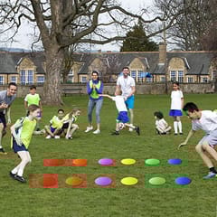 Cougar Agility Dots, Floor Dots Non Slip Raber Agility Markers for Futball, Basketball Training Markers, School Activities, Exercise Drills (Pack of 6)