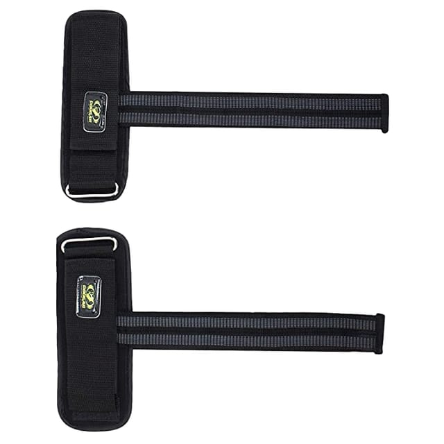 Cougar Weight Lifting Strap Non - Slip Weight Lifting Straps Power Lifting Dead-Lifts Gym bar Wrist Wrap Support Dumbbell Support, Black