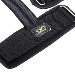 Cougar Weight Lifting Strap Non - Slip Weight Lifting Straps Power Lifting Dead-Lifts Gym bar Wrist Wrap Support Dumbbell Support, Black