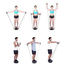 E RELAX Cougar Balance Board with Tube, Stability Training,