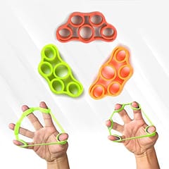 Cougar Finger Resistance Bands Finger Grip Exerciser Strengtheners Trainer Hand Resistance Bands for Forearm Exercise/Guitar Finger Pack of 3 Pieces