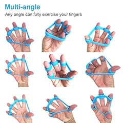 Cougar Finger Resistance Bands Finger Grip Exerciser Strengtheners Trainer Hand Resistance Bands for Forearm Exercise/Guitar Finger Pack of 3 Pieces