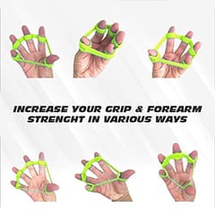 Cougar Finger Resistance Bands Finger Grip Exerciser Strengtheners Trainer Hand Resistance Bands for Forearm Exercise/Guitar Finger Pack of 3 Pieces