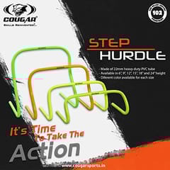 Cougar Agility Eco Hurdle, Step Speed Soccer Training Hurdles, Sizes: 12", (Set of 3)