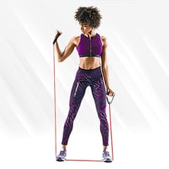 COUGAR Natural Rubber Toning Tube for Exercise, Resistance Band Set with Handles, Single Toning Resistance Tube Heavy Quality, All Purpose Fitness Tube for Home and Gym Elite (Medium)