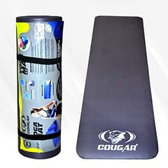 Cougar 12mm اضافی موٹا NBR یوگا اور کیرینگ اسٹریپ کے ساتھ ورزش کی چٹائی