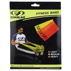 Cougar Fitness Band Exercise Bands for Squats, Hips, Legs, Butt, Glutes and Heavy Workouts Physical Therapy, Stretching, Home Fitness for Men/Women, Red Color