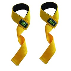 Cougar Eco Weight Lifting Strap Non - Slip Weight Lifting Straps Power Lifting Dead-Lifts Gym bar Wrist Wrap Support Dumbbell Support, Yellow