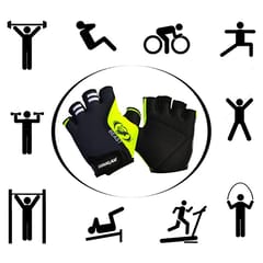 कौगर बीस्ट स्वेट शोषक स्पॅन्डेक्स जिम हातमोजे, वजन उचलणे, सायकलिंग, व्यायाम, फिटनेस, जिम प्रशिक्षण आणि पुरुष/महिलांसाठी सामान्य व्यायाम (लहान) साठी उपयुक्त