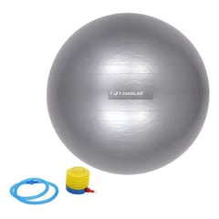 Cougar Anti Burst Gym Ball/ Swiss Birthing Stability Ball for Workout & Fitness/ Yoga Ball with Foot Pump for Men/Women, 85-cm