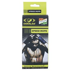 Cougar Jump Rope - Jump Rope for Gym and Home | Skipping Rope for Men, Women, Kids, Children, Weight Loss, Adults | Best Exercise Workout Fitness Accessory Speedy in Yellow Colour