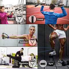 Cougar Resistance Exercise Bands with Door Anchor, Handles, Legs Ankle Straps for Resistance Training, Physical Therapy, Home Workouts for Men/Women