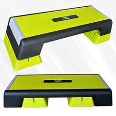 Cougar Extreme Aerobic Stepper for Home and Gym Exercise Fitness Stepper, 2 Level Adjustable Height Aerobics Stepper Exercise Platform for Indoor and Outdoor Workouts