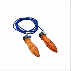 COUGAR SR-018 زوم جمپ رسی پیویسی مواد سے بنی ہوئی سایڈست لمبائی لکڑی کے مضبوط ہینڈل کے ساتھ - جم اور گھر کے لیے رسی | مردوں، عورتوں، بچوں کے لیے رسی چھوڑنا، بہترین ورزش ورزش فٹنس لوازمات