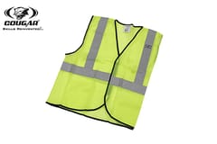COUGAR Training Fluorescent Safety Bibs, Men's Vest for Football Soccer Basketball Volleyball for Outdoor Track and Field (Pack of 1)