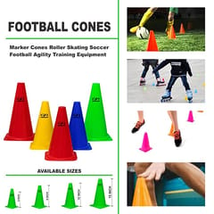 COUGAR Cone Marker, Cone Marker Set, Cone Markers, Agility Cones, 15 Inch Agility Cone Marker Set (Pack of 8)