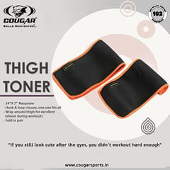 Cougar Thigh Toner Quick Connectors, Neoprene Padded, Resistance Training Workout Equipment for مردوں/خواتین
