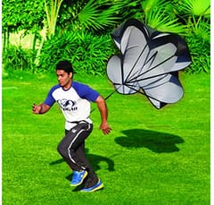 Cougar Eco Training Resistance Speed Chute Speed Parachute for Fitness Training Football Soccer Tennis Baseball Medium (Color Vary)