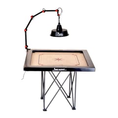 PRECISE  FOUR FOLD CARROM LAMP SHADE STAND WITH ELECTRIC FITTING