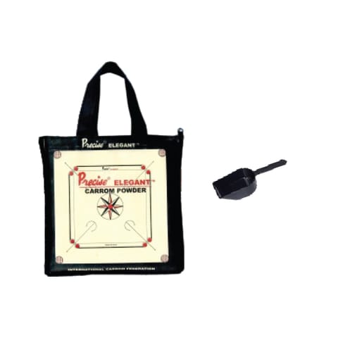 PRECISE ELEGANT CARROM POWDER IN CARROM DESIGN CLOTH BAG (In Cloth Bag - 1 Kg)