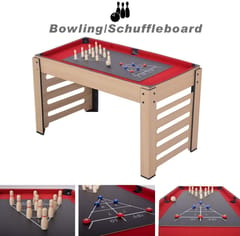 WMX Multi Game Table 8 in 1 Foosball, Air Hockey, Table Tennis, Hockey, Billiards, Bowling Schuffle Board 48 x 24 x 33 Inh