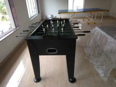 KD Black Foosball Table Soccer Table Metal Legs 55 x 30 x 33 Inch